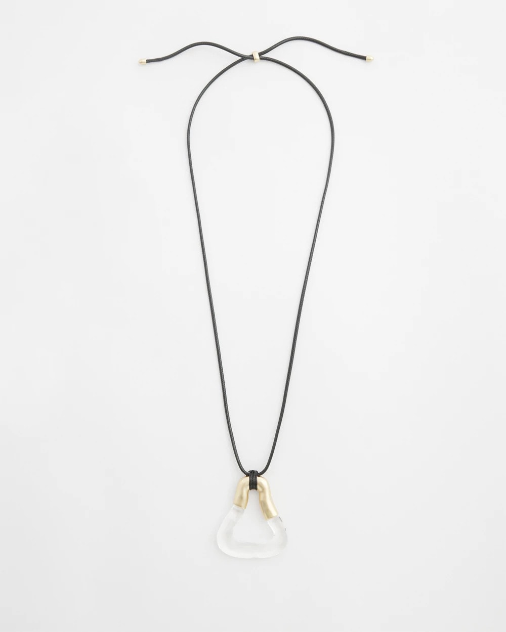 Chico's Recommended - Adjustable Lucite Pendant Necklace Lucite