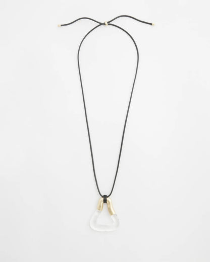 Chico's Recommended - Adjustable Lucite Pendant Necklace Lucite