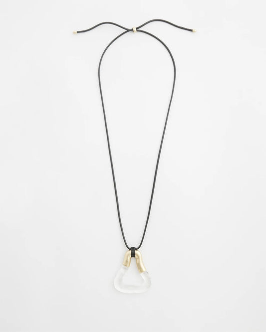Chico's Recommended - Adjustable Lucite Pendant Necklace Lucite