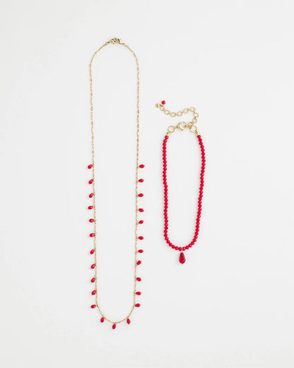 Chico's Discount - Convertible Red Necklace Red