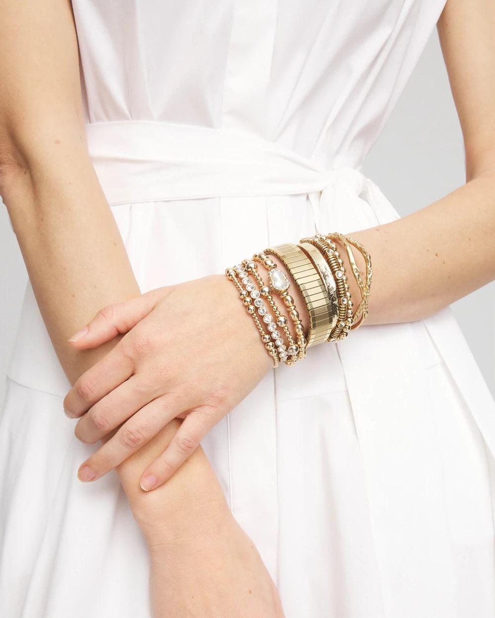 Chico's Discount - Goldtone Stretch Bracelet Gold