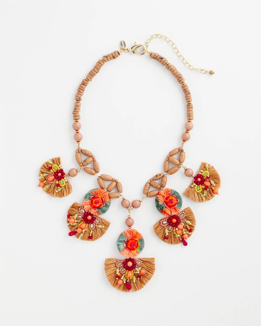 Chico's Special Offer - Tropical Floral Bib Necklace Multi