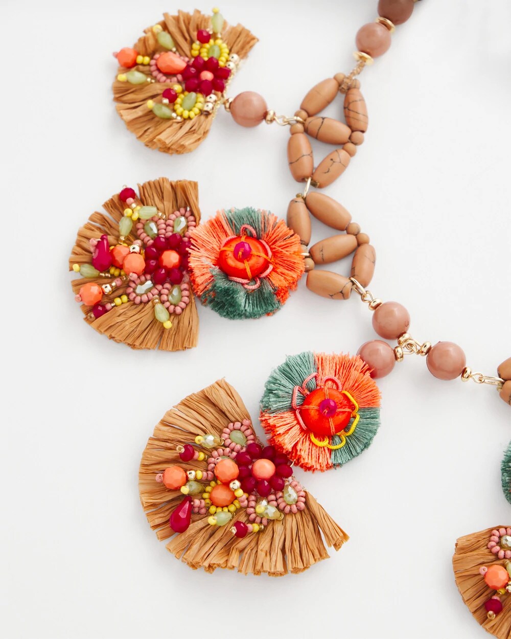 Chico's Special Offer - Tropical Floral Bib Necklace Multi