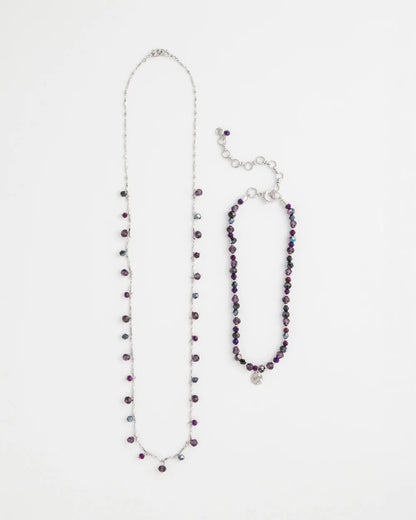 Chico's Quality - Convertible Purple Long Short Necklace Purple