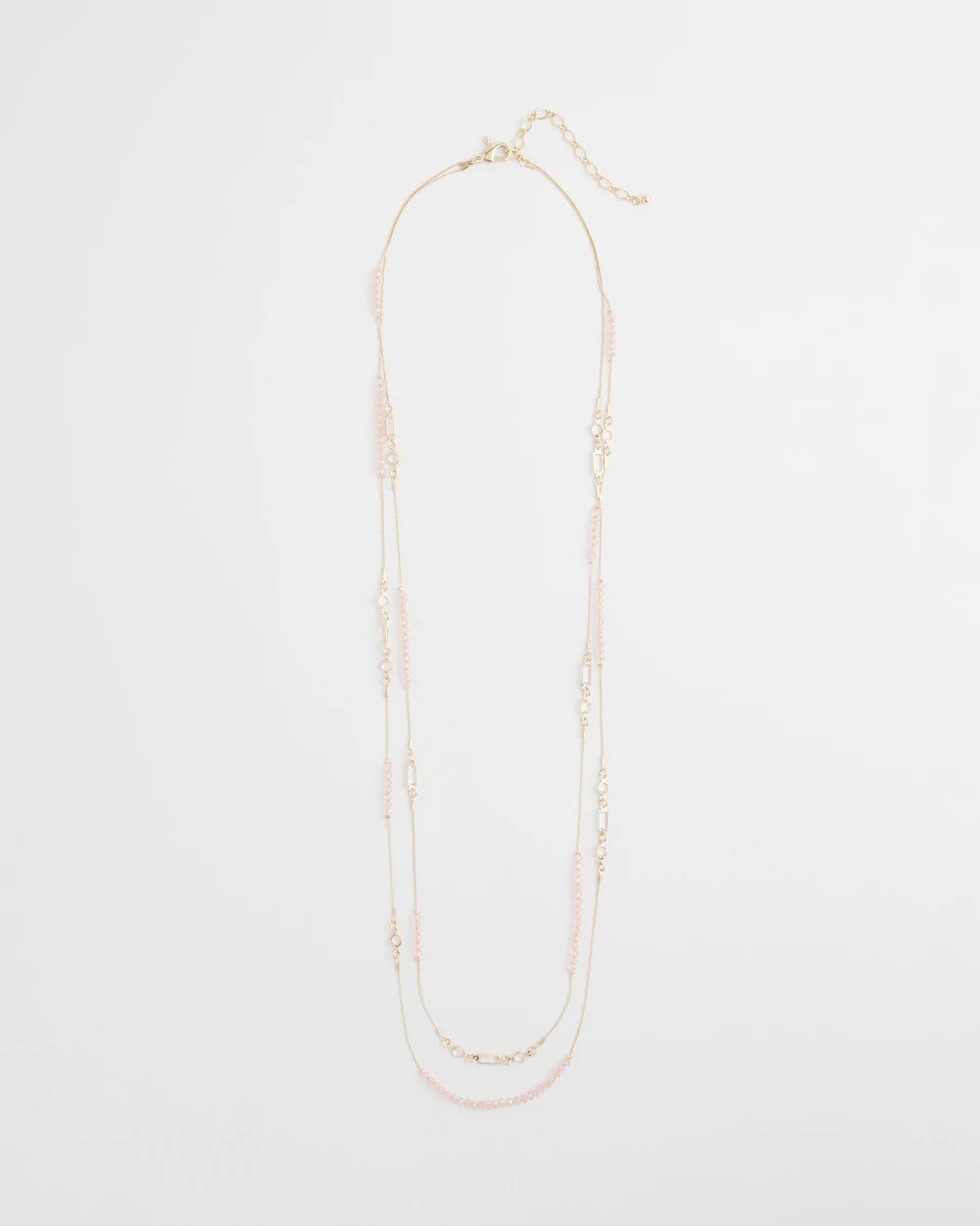 Chico's Discount - Pink Double-Strand Necklace Pink