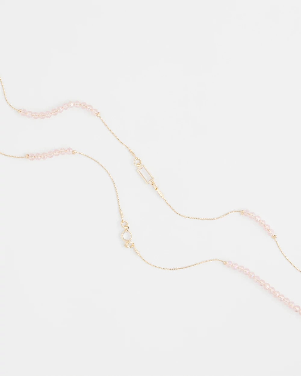 Chico's Discount - Pink Double-Strand Necklace Pink