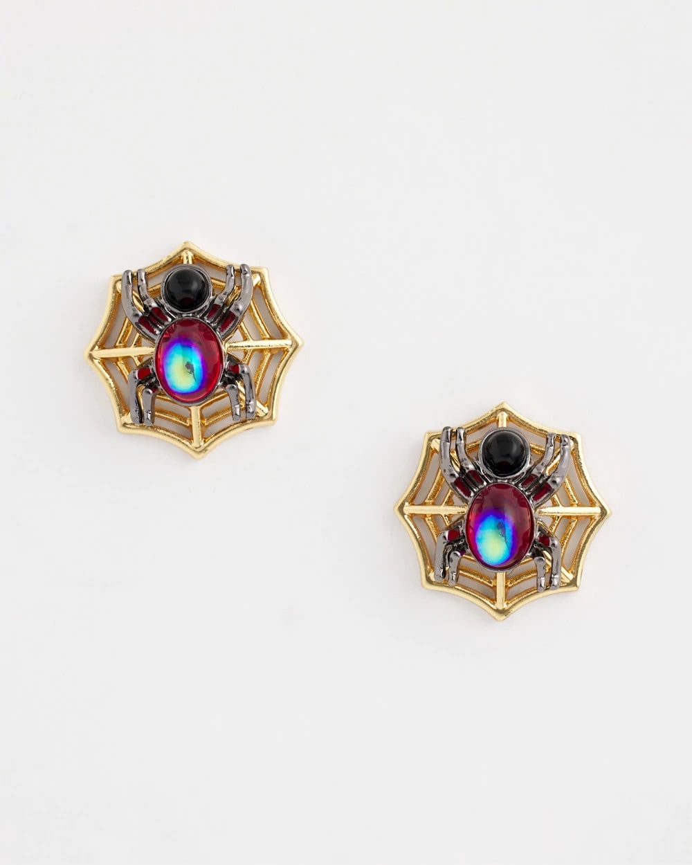 Chico's Quality - Spider Web Glitz Earrings Orange