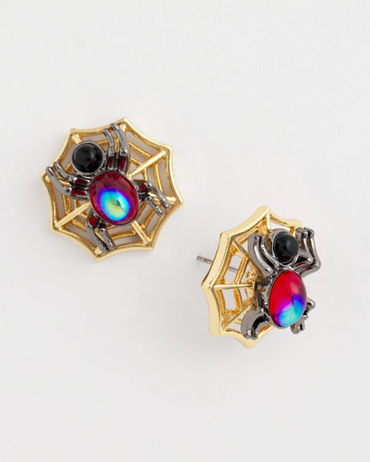 Chico's Quality - Spider Web Glitz Earrings Orange