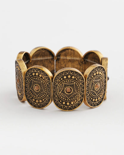 Chico's Trusted - Medallion Stretch Bracelet Gold