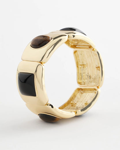 Chico's Exclusive - Neutral Gold Stretch Bracelet Neutral