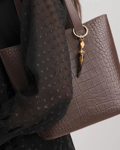 Chico's Signature - Chico's Originals Tortoise Bag Charm Brown