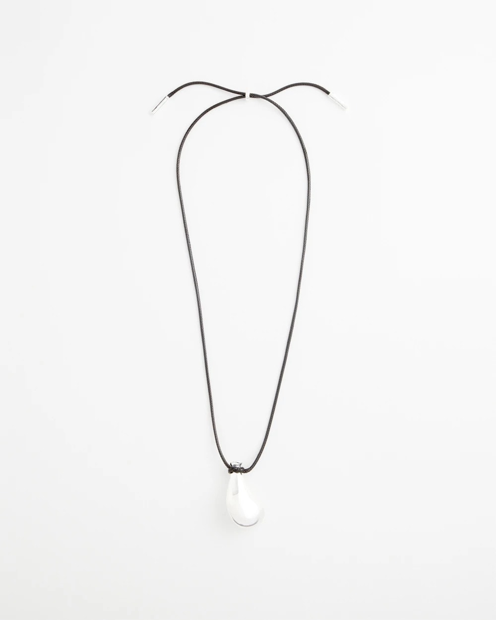 Chico's Popular - Silvertone Adjustable Pendant Necklace Mixed Metals