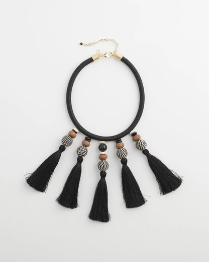 Chico's Smart Buy - Chico's Originals Tassel Statement Necklace Neutral