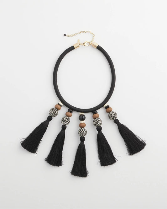 Chico's Smart Buy - Chico's Originals Tassel Statement Necklace Neutral
