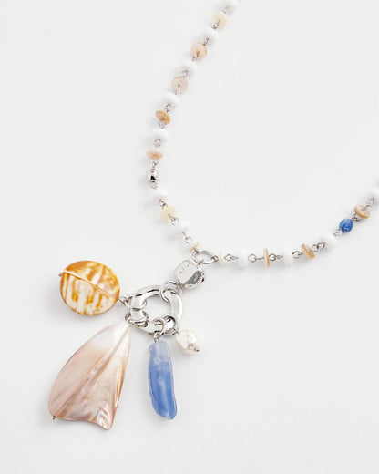Chico's Trusted - Seashell Beaded Pendant Necklace Multi