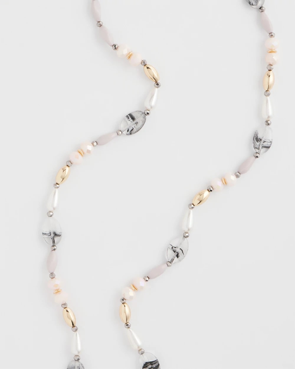 Chico's Latest - Pink Art Deco Beaded Necklace Pink