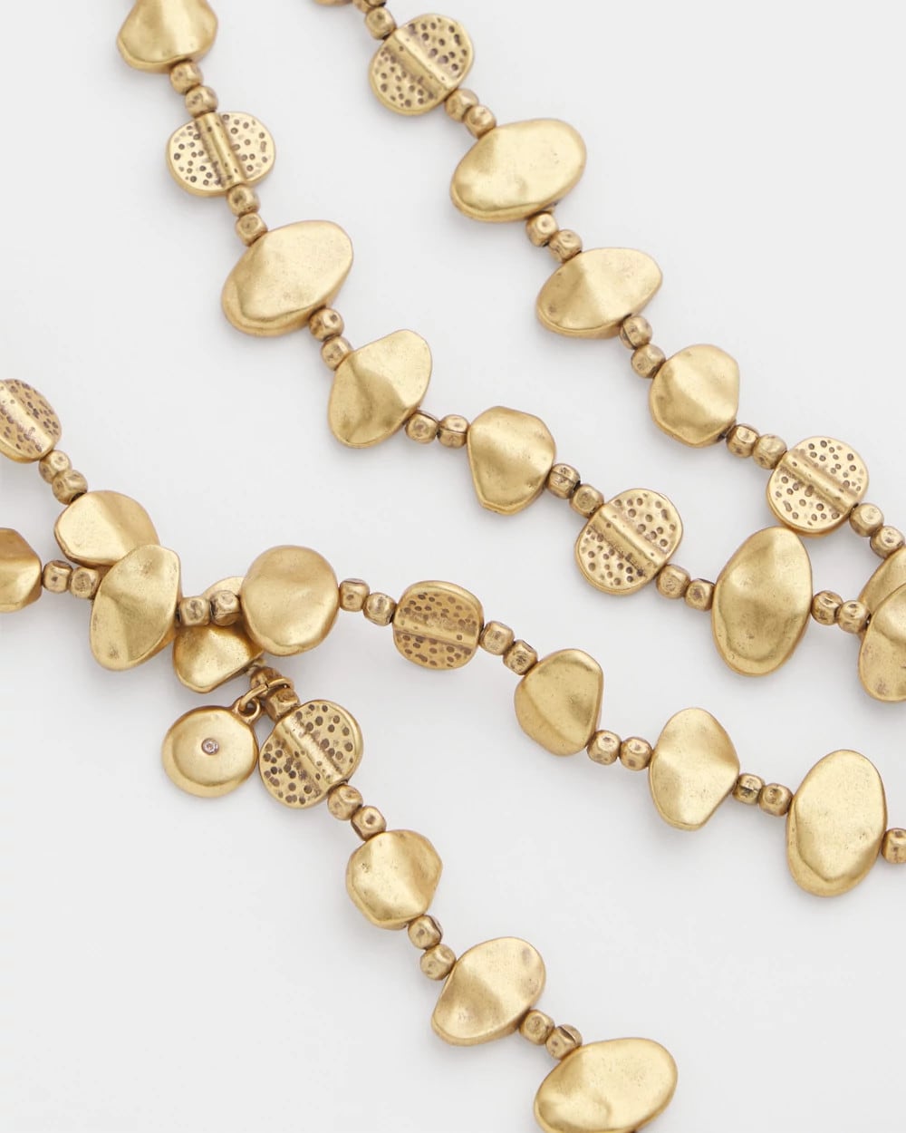 Chico's Recommended - Gold Nugget Single Strand Necklace Gold