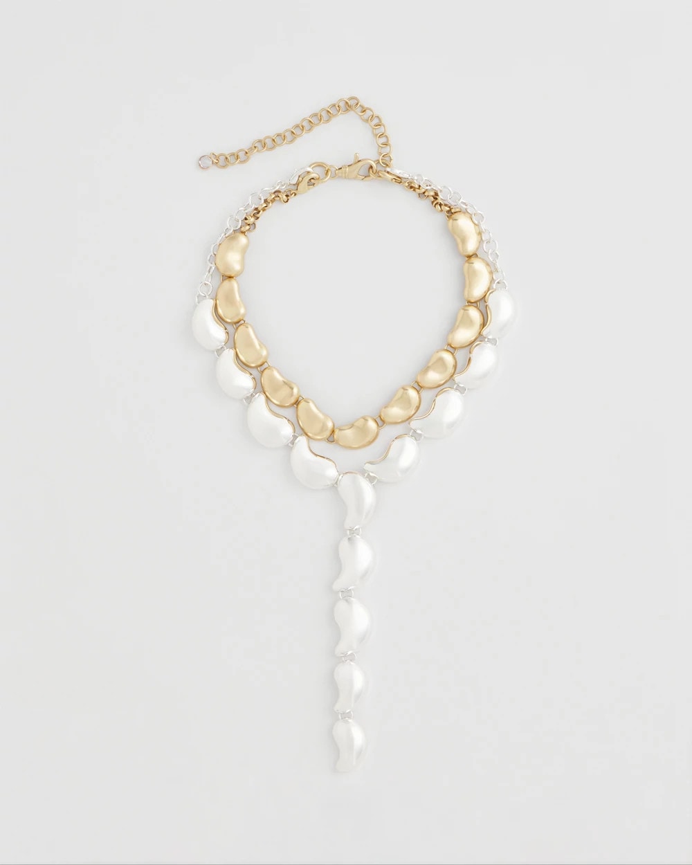 Chico's Trusted - Convertible Mixed-Metals Y-Necklace Mixed Metals