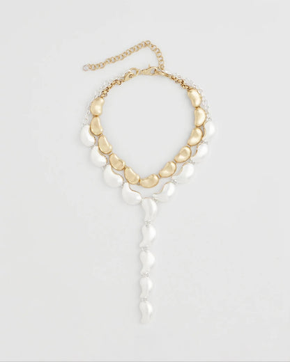 Chico's Trusted - Convertible Mixed-Metals Y-Necklace Mixed Metals