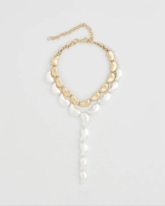 Chico's Trusted - Convertible Mixed-Metals Y-Necklace Mixed Metals