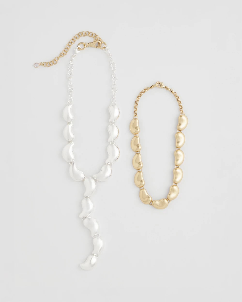 Chico's Trusted - Convertible Mixed-Metals Y-Necklace Mixed Metals