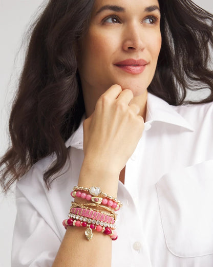 Chico's Smart Buy - Thread Wrapped Cuff Bracelet Pink