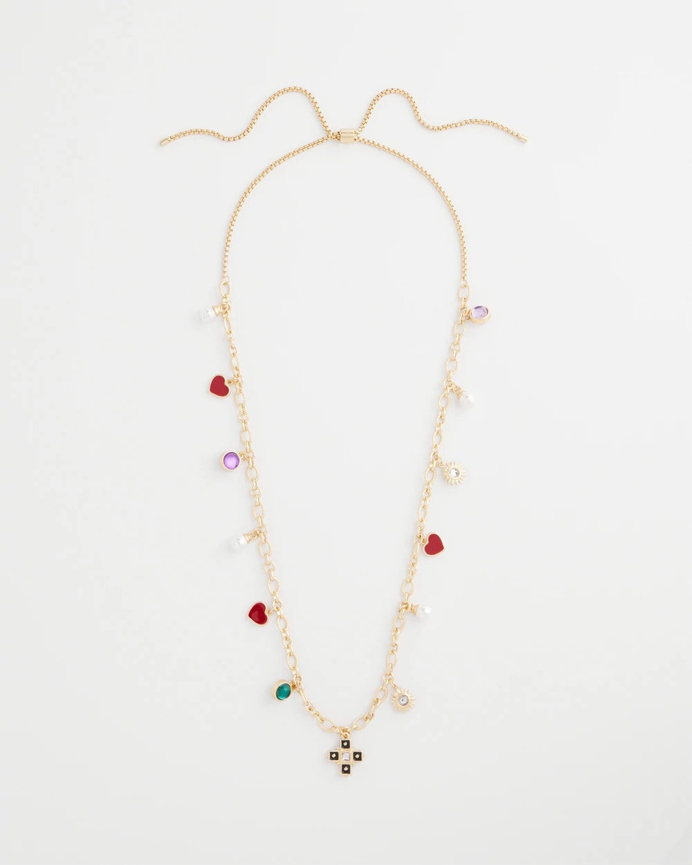 Chico's Everyday - Adjustable Charm Necklace Multi