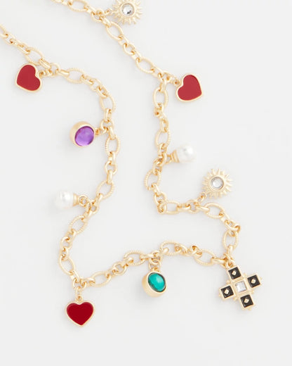 Chico's Everyday - Adjustable Charm Necklace Multi