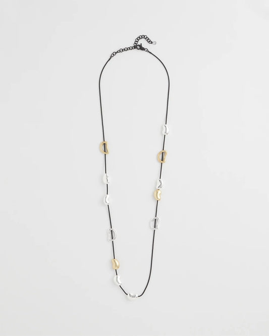 Chico's Essential - Mixed-Metal Charm Necklace Mixed Metals