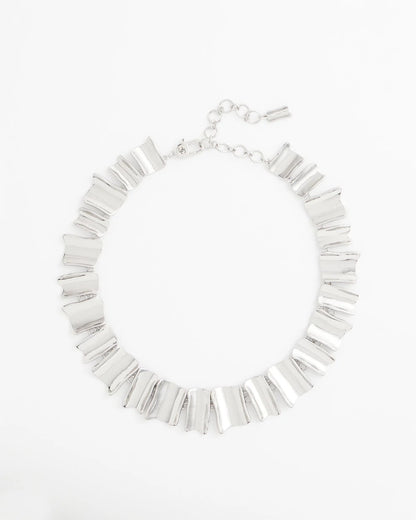 Chico's Special Offer - Silver Wave Collar Necklace Silver