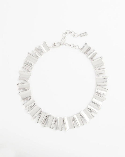 Chico's Special Offer - Silver Wave Collar Necklace Silver