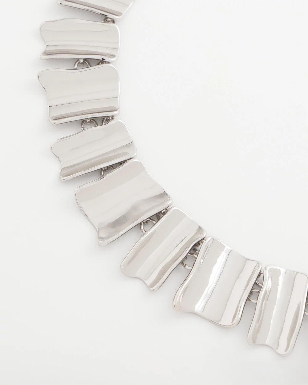 Chico's Special Offer - Silver Wave Collar Necklace Silver