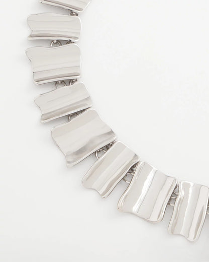 Chico's Special Offer - Silver Wave Collar Necklace Silver