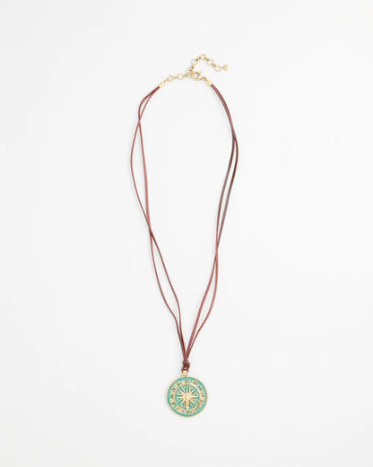 Chico's Trusted - Sundial Medallion Pendant Turquoise