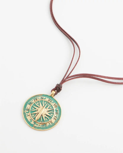 Chico's Trusted - Sundial Medallion Pendant Turquoise