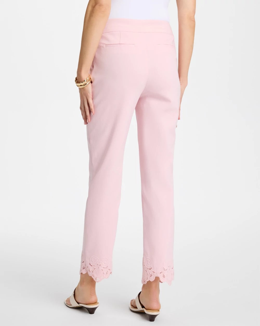 Chico's Latest - Embroidered Brigitte™ Slim Crop Pant Sweet Blossom