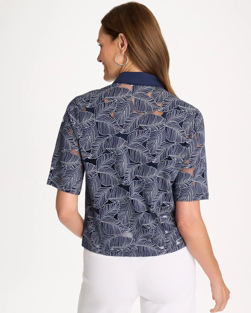 Chico's Great Value - Burnout Camp Tee Passport Blue