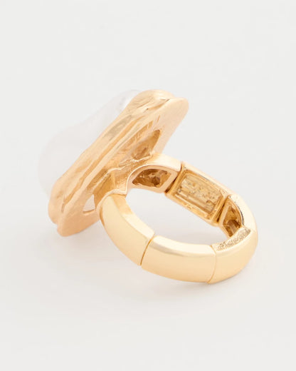 Chico's Great Value - Faux Pearl Stretch Ring Pearl