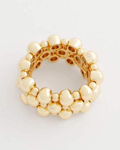 Chico's Exclusive - Gold Bead Stretch Ring Gold
