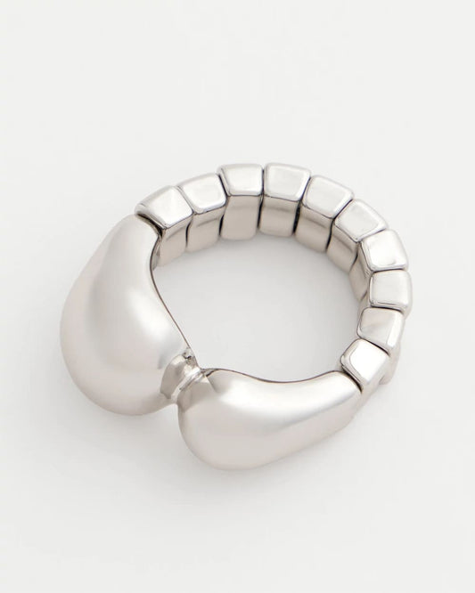 Chico's Classic - Curvy Silver Stretch Ring Silver