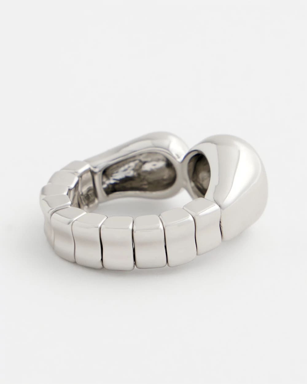 Chico's Classic - Curvy Silver Stretch Ring Silver