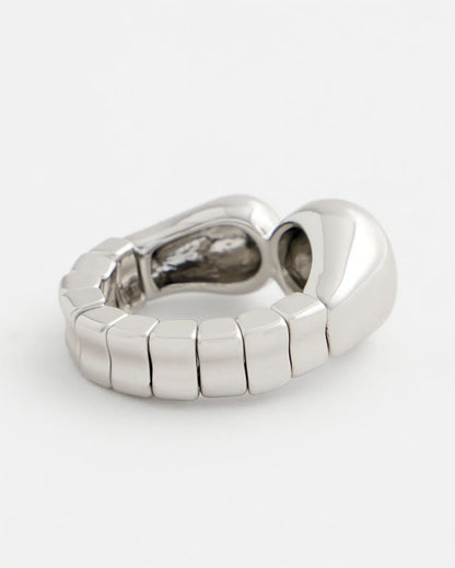 Chico's Classic - Curvy Silver Stretch Ring Silver