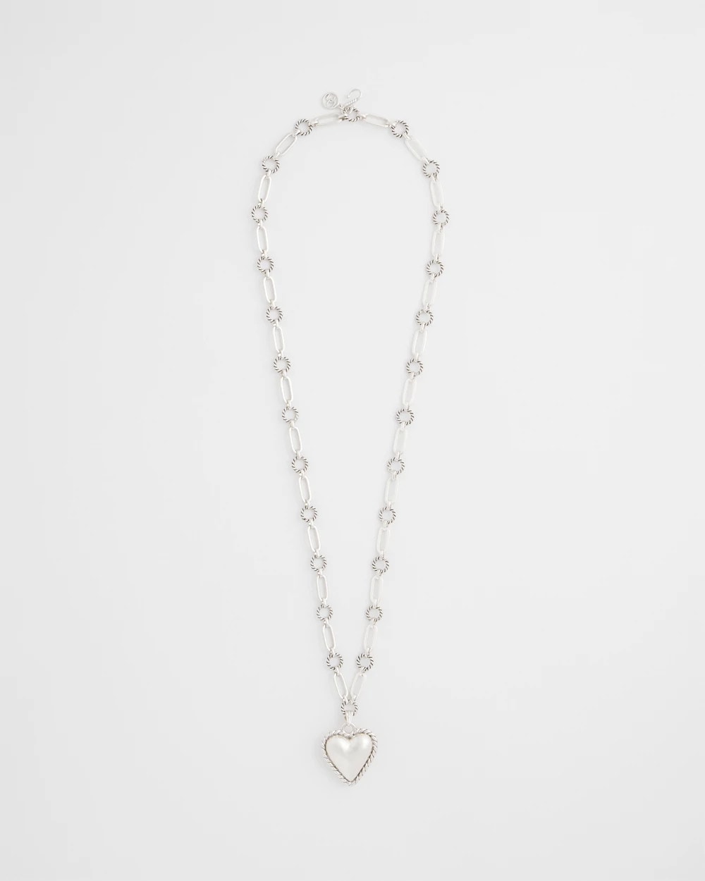Chico's Best Price - Heart Twice As Nice Pendant Necklace Silver