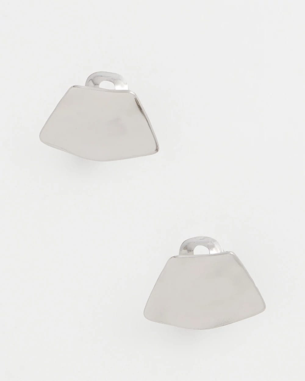 Chico's Deals - Silver Fan Clip On Earrings Silver