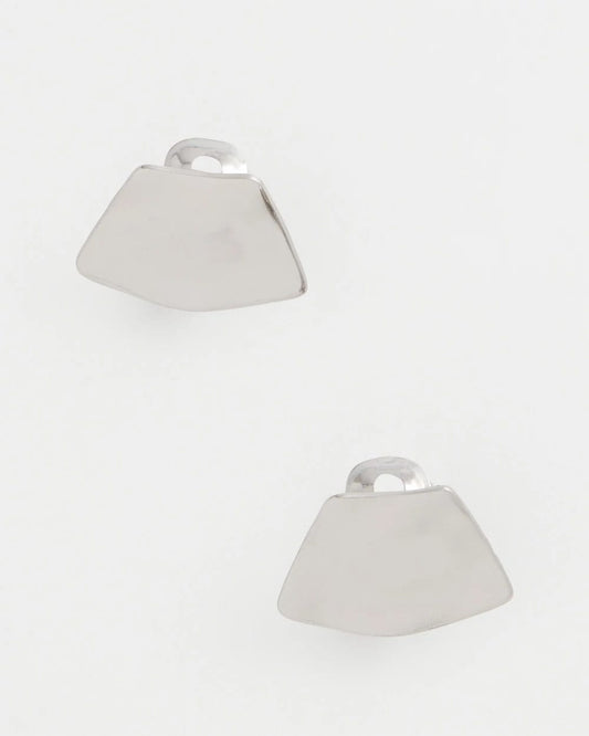 Chico's Deals - Silver Fan Clip On Earrings Silver