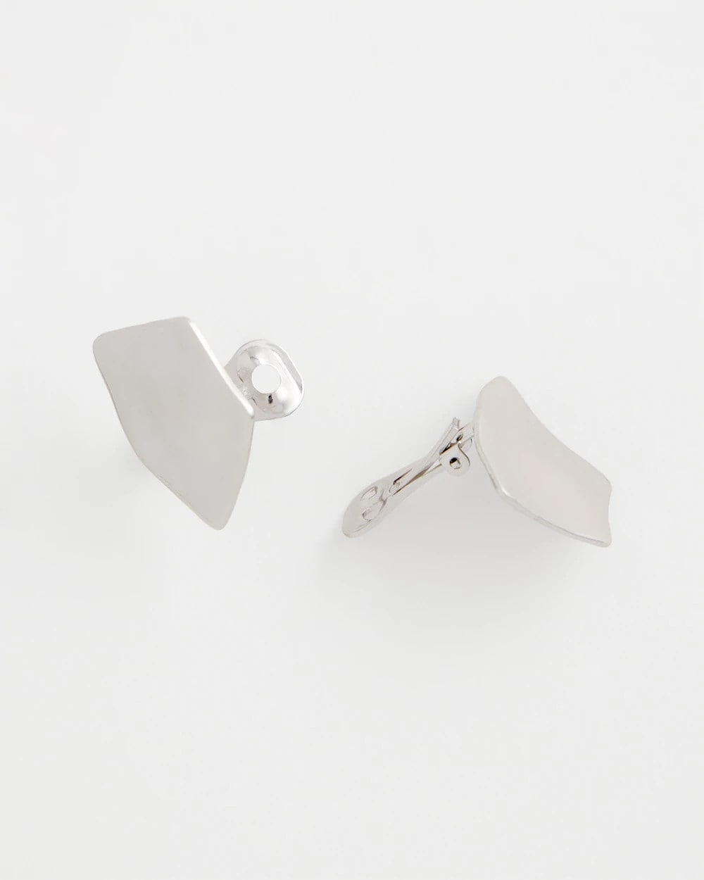 Chico's Deals - Silver Fan Clip On Earrings Silver