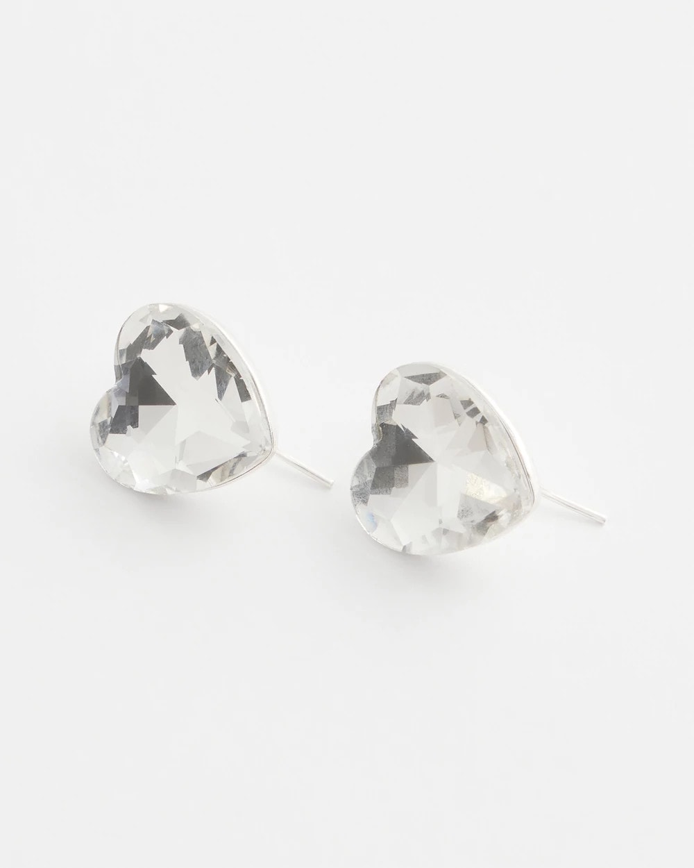 Chico's Sale - Crystal Heart Gem Drop Earrings Neutral