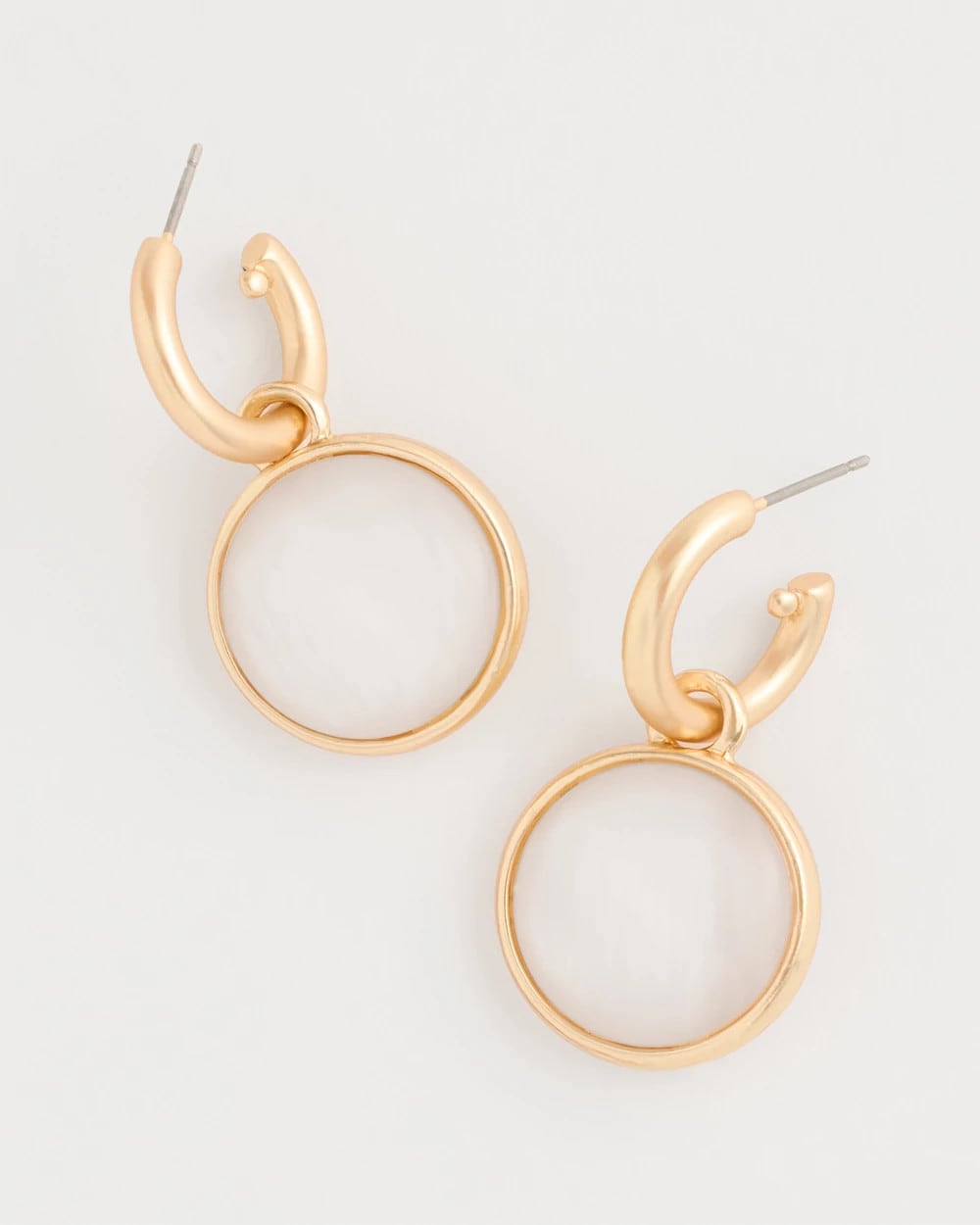 Chico's Featured - Swan Mini Charm Earrings Gold