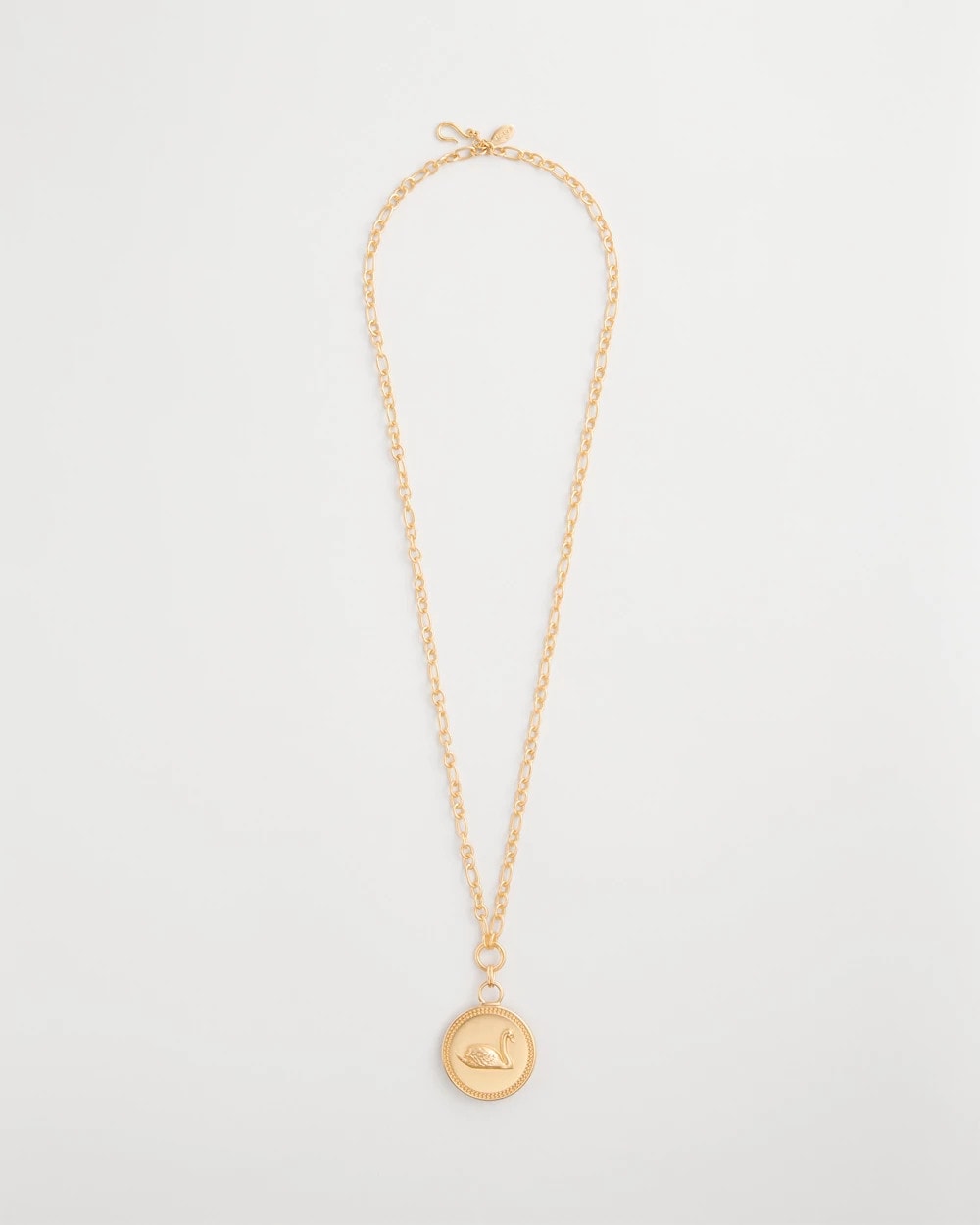 Chico's Hot Sale - Reversible Swan Pendant Necklace Gold