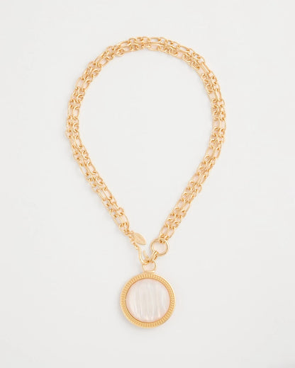 Chico's Hot Sale - Reversible Swan Pendant Necklace Gold